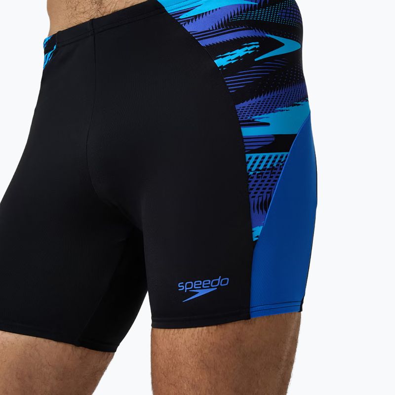 Men's swim jammers Speedo Endurance+ Max Splice Jammer black/cobalt pop 8