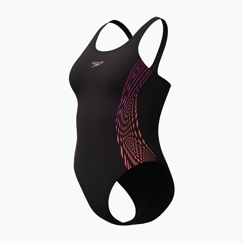 Women's one-piece swimsuit Speedo Placement Muscleback neon violet 3