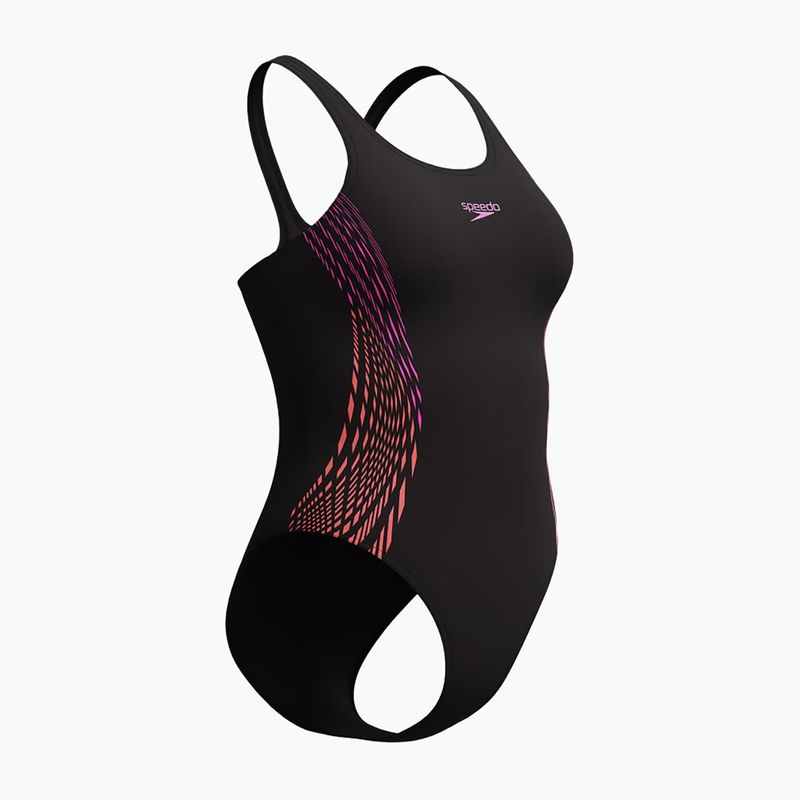 Women's one-piece swimsuit Speedo Placement Muscleback neon violet 4