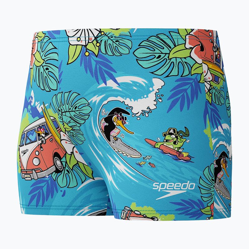 Children's swim boxers Speedo Learn To Swim Digital Allover Aquashort picton blue 3