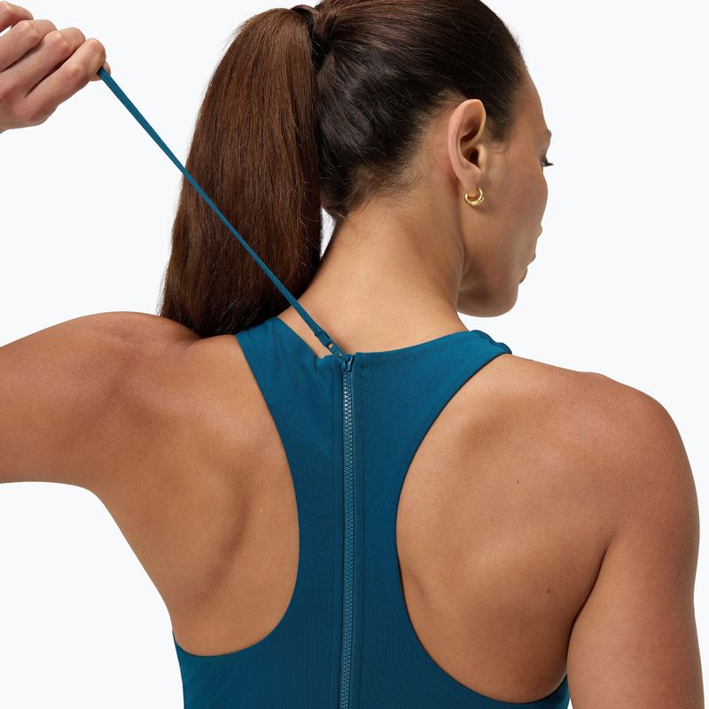 Ladies' one-piece swimsuit Speedo Racer Zip with Built in Swim Bra dark teal 5