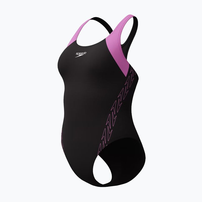 Women's one-piece swimsuit Speedo HyperBoom Splice Racerback neon violet 3