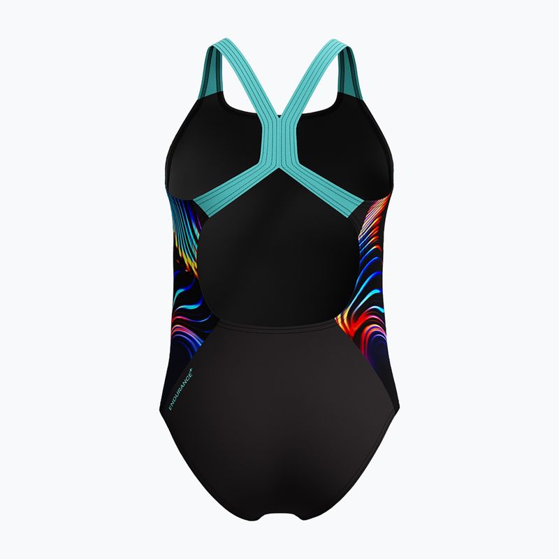 Children's one-piece swimsuit Speedo Digital Placement Powerback arctic glass 2