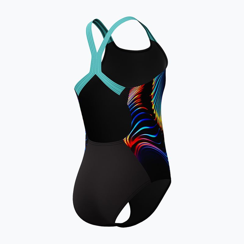 Children's one-piece swimsuit Speedo Digital Placement Powerback arctic glass 4
