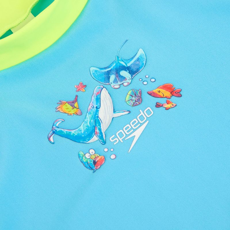 Men's two-piece swimwear Speedo Learn To Swim Digital Rash Top Set turkish sea 5