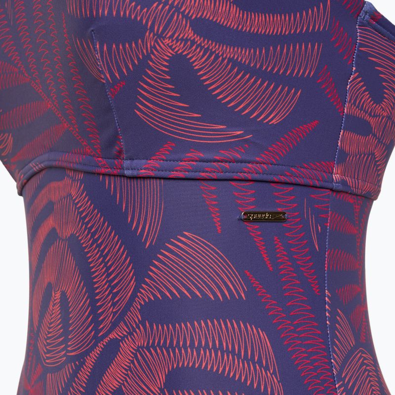 Speedo women's one-piece swimsuit Shaping Printed Asymmetric hapuna blue 3