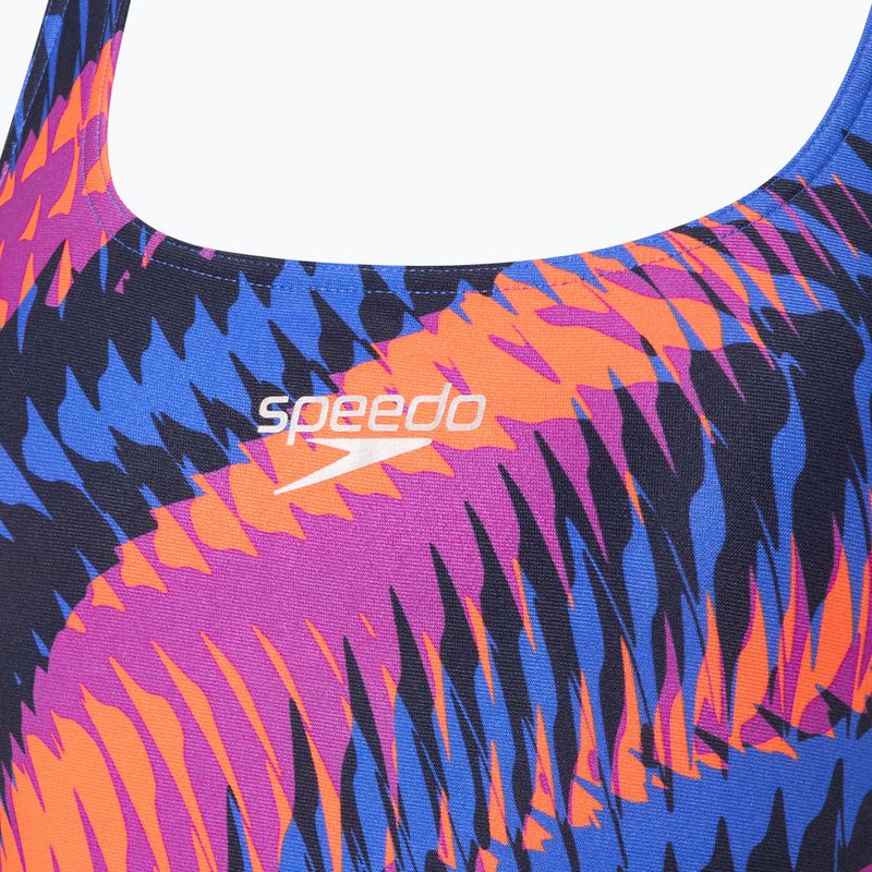 Women's one-piece swimsuit Speedo Allover Digital Powerback razor sharp/diva 3