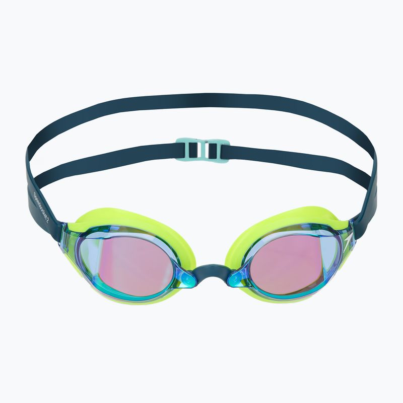 Swim goggles Speedo Fastskin Speedsocket 2 Mirror hyper yellow/cobalt/emerald 2