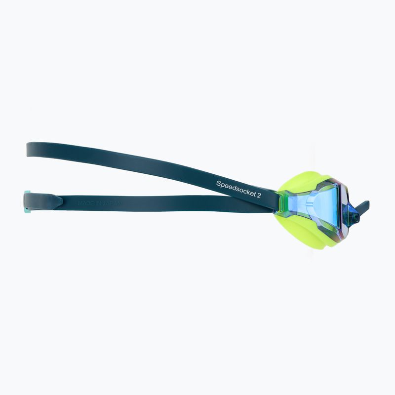 Swim goggles Speedo Fastskin Speedsocket 2 Mirror hyper yellow/cobalt/emerald 3