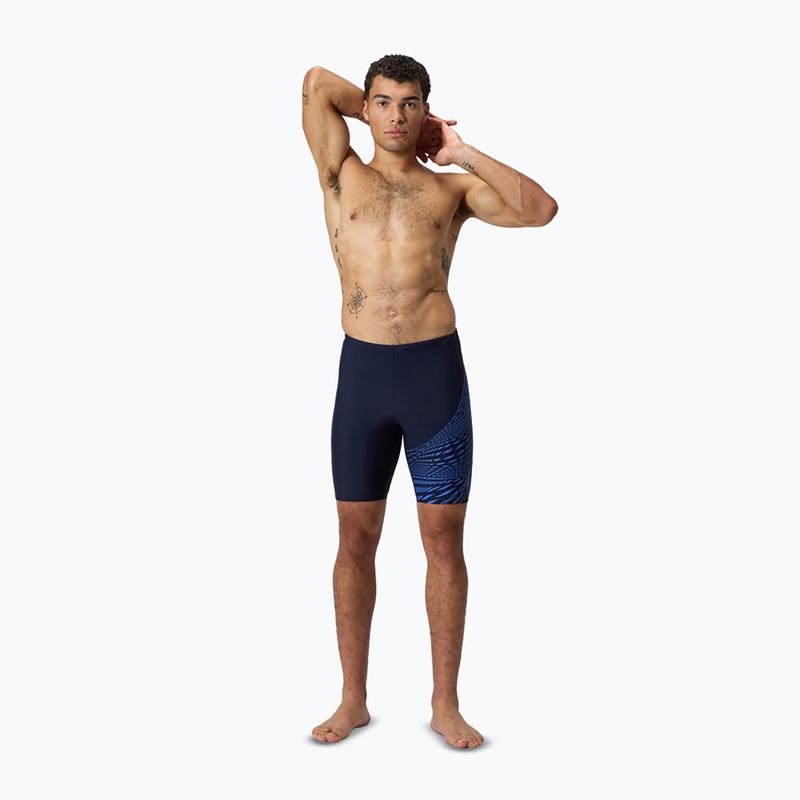 Men's swim jammers Speedo Medley Logo Jammer navy/cobalt pop 6