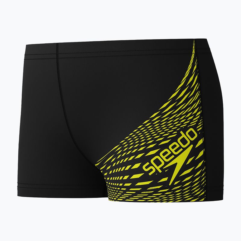 Children's swim boxers Speedo Medley Logo Aquashort hyper yellow 3