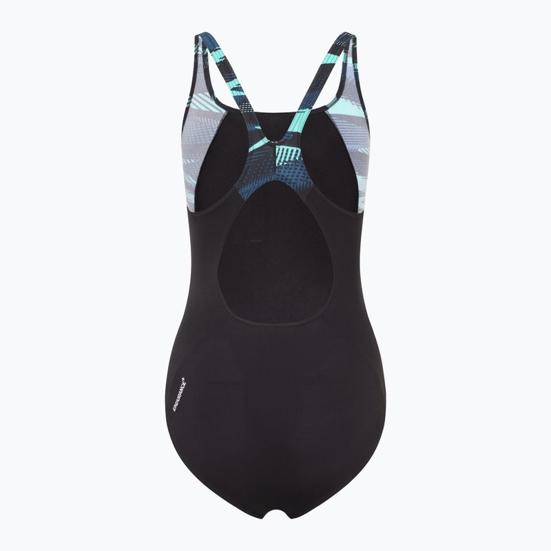 Women's one-piece swimsuit Speedo HyperBoom Splice Muscleback dark teal 2