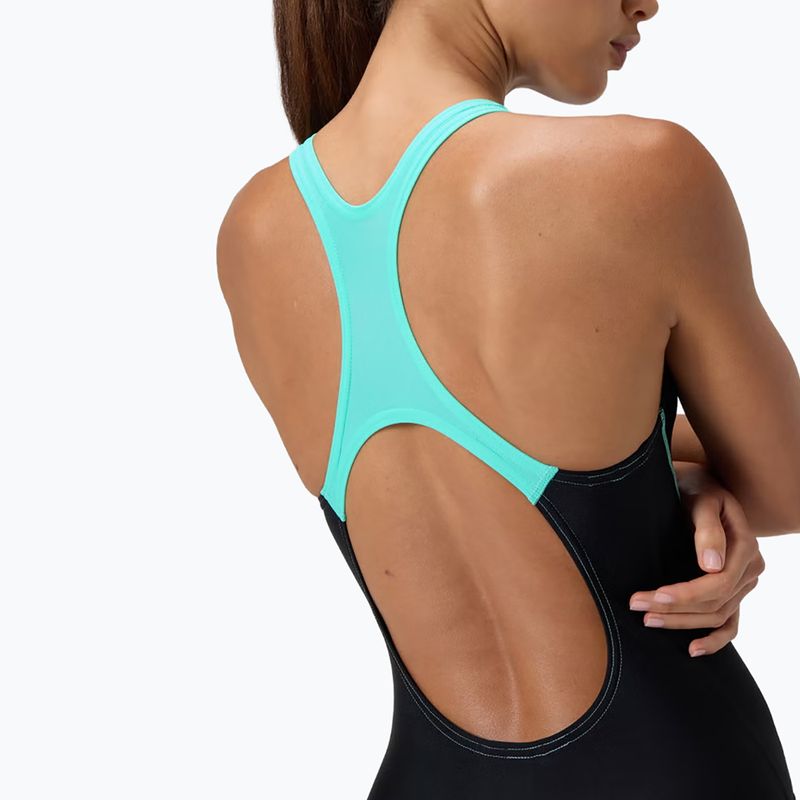 Women's one-piece swimsuit Speedo Medley Logo Medalist arctic glass 10