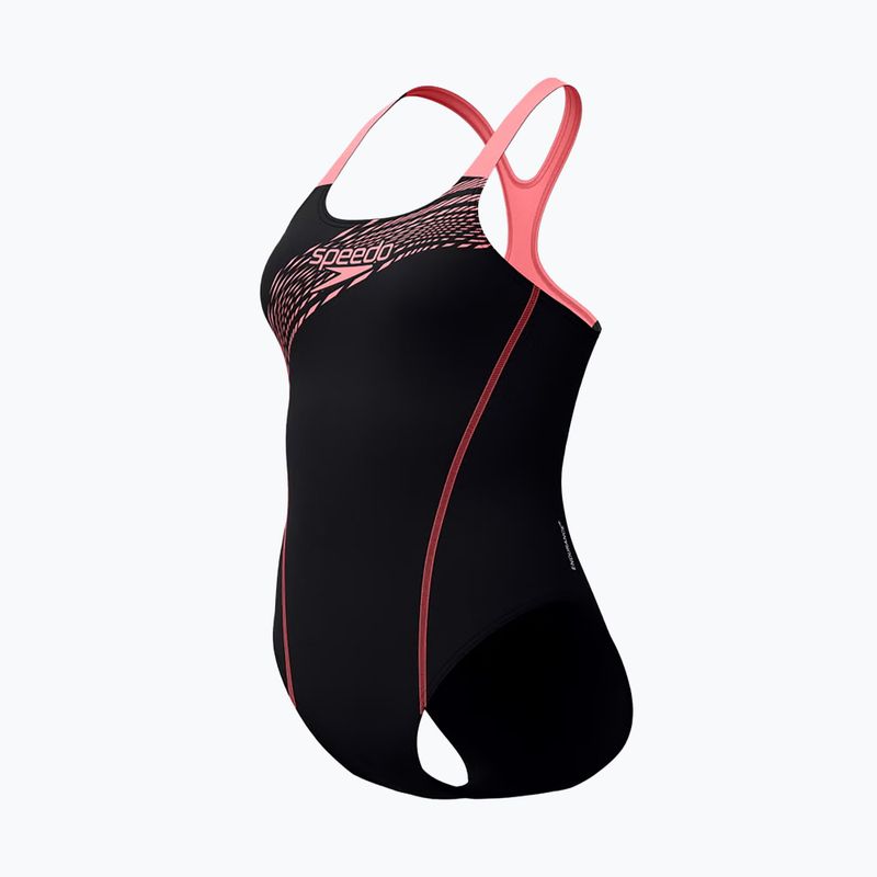 Ladies' one-piece swimsuit Speedo Medley Logo Medalist coral sands 3