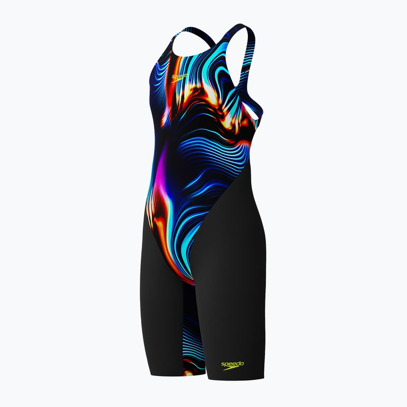 Speedo Fastskin Endurance+ Max Openback Kneeskin lava blur children's one-piece swimsuit 2
