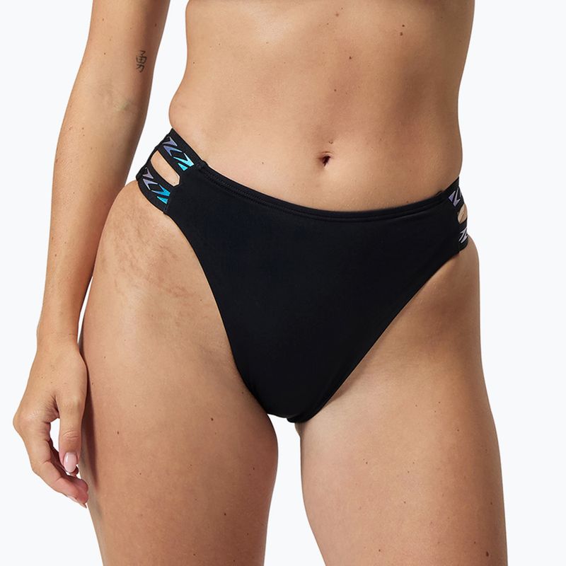 Women's two-piece swimsuit Speedo Solid Logo Elastic High Waist Bottom speedo black 4