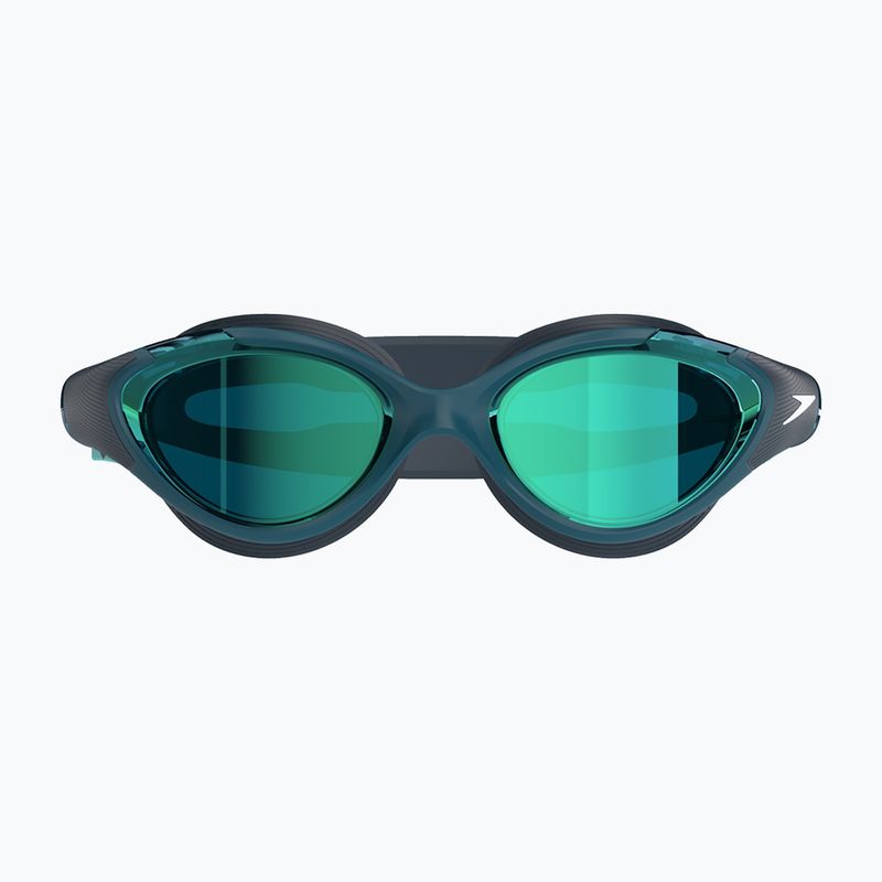 Women's swim goggles Speedo Biofuse 2.0 Mirror dark teal / cobalt / emerald mirror 2