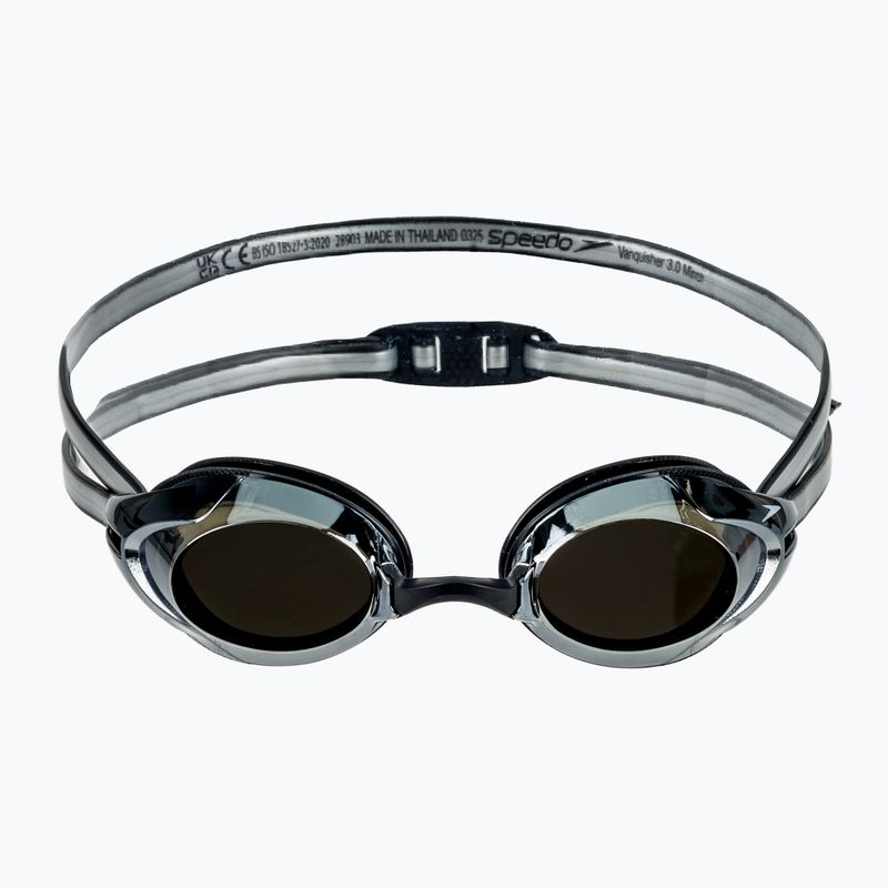 Swim goggles Speedo Vanquisher 3.0 Mirrored black / smoke / silver mirror 2