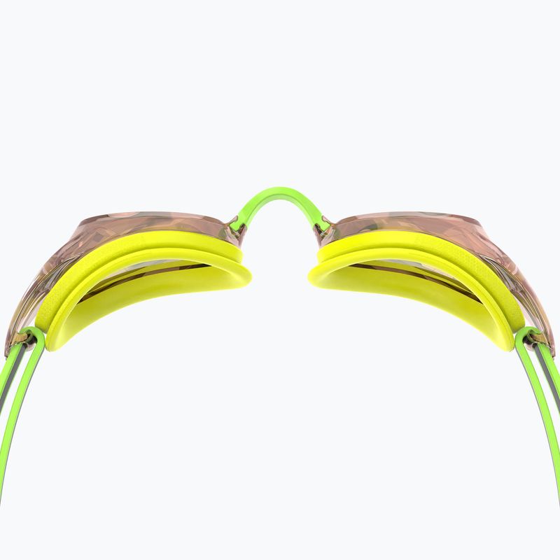 Speedo Vanquisher 3.0 Mirrored hyper yellow/grey/ablaze mirror swim goggles 3