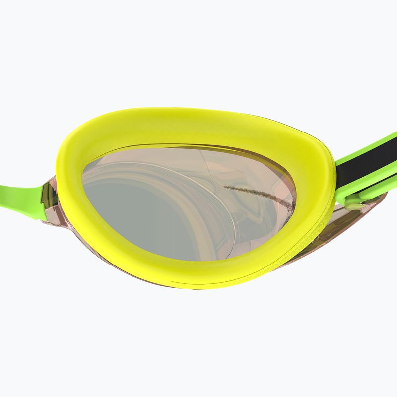 Speedo Vanquisher 3.0 Mirrored hyper yellow/grey/ablaze mirror swim goggles 5