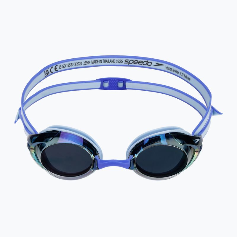Swim goggles Speedo Vanquisher 3.0 Mirrored hawaiian sky / cobalt / iris mirror 2