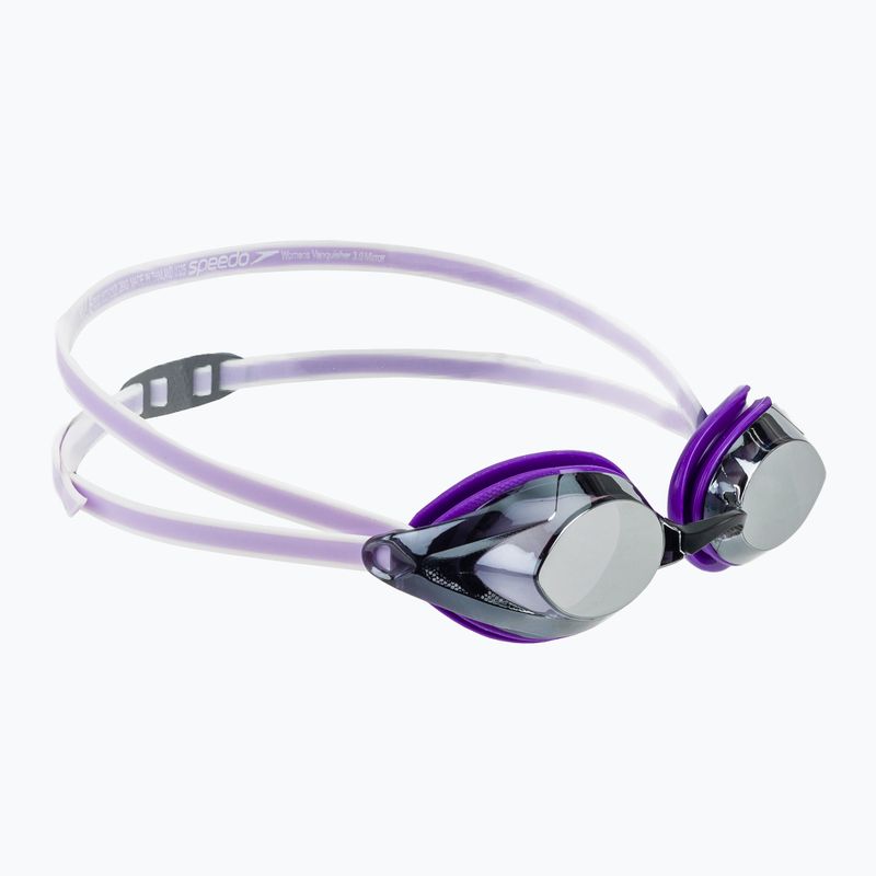 Women's swim goggles Speedo Vanquisher 3.0 Mirrored purple haze/iris/silver mirror