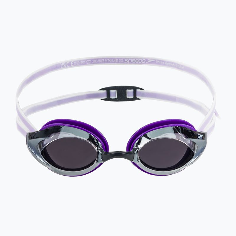Women's swim goggles Speedo Vanquisher 3.0 Mirrored purple haze/iris/silver mirror 2