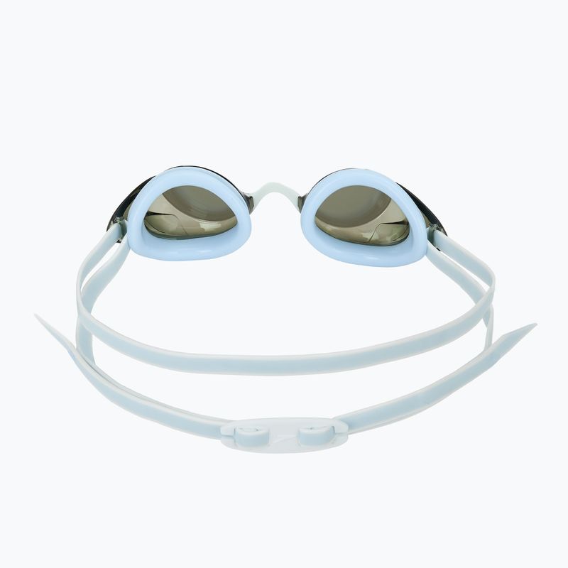 Women's swim goggles Speedo Vanquisher 3.0 Mirrored hawaiian sky/grey/silver mirror 4
