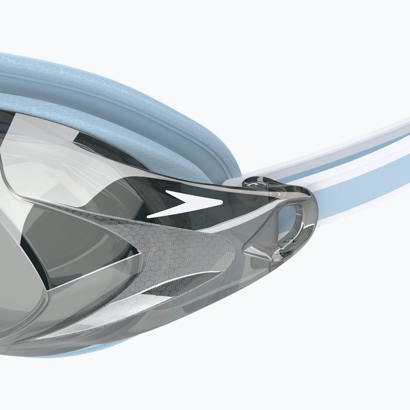 Women's swim goggles Speedo Vanquisher 3.0 Mirrored hawaiian sky/grey/silver mirror 4