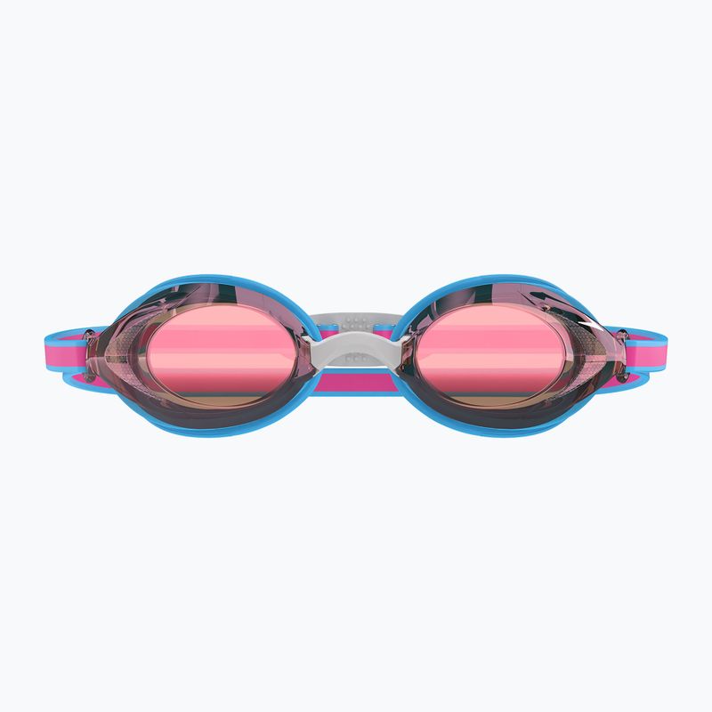 Speedo Vanquisher 3.0 Mirror children's swimming goggles picton blue/vermillion/gold mirror 2