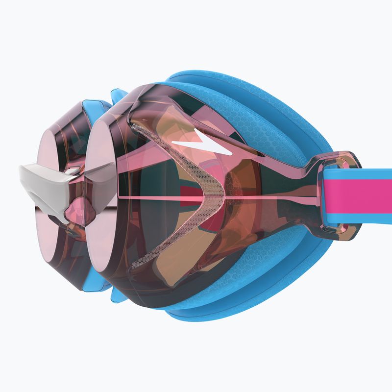 Speedo Vanquisher 3.0 Mirror children's swimming goggles picton blue/vermillion/gold mirror 3
