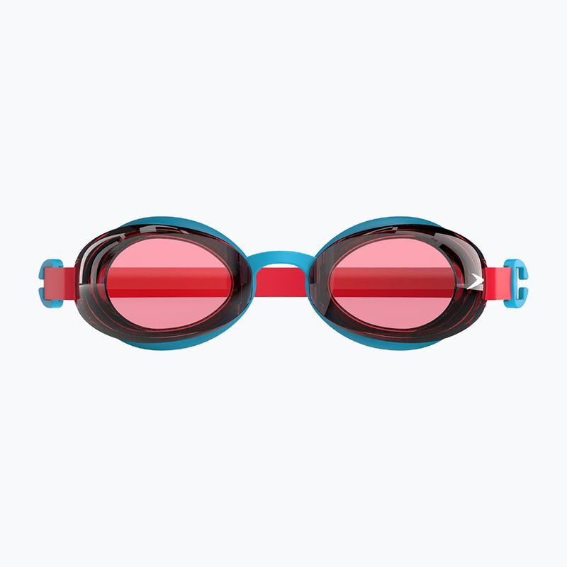 Children's swim goggles Speedo Jet 2.0 turquoise / lava red 2
