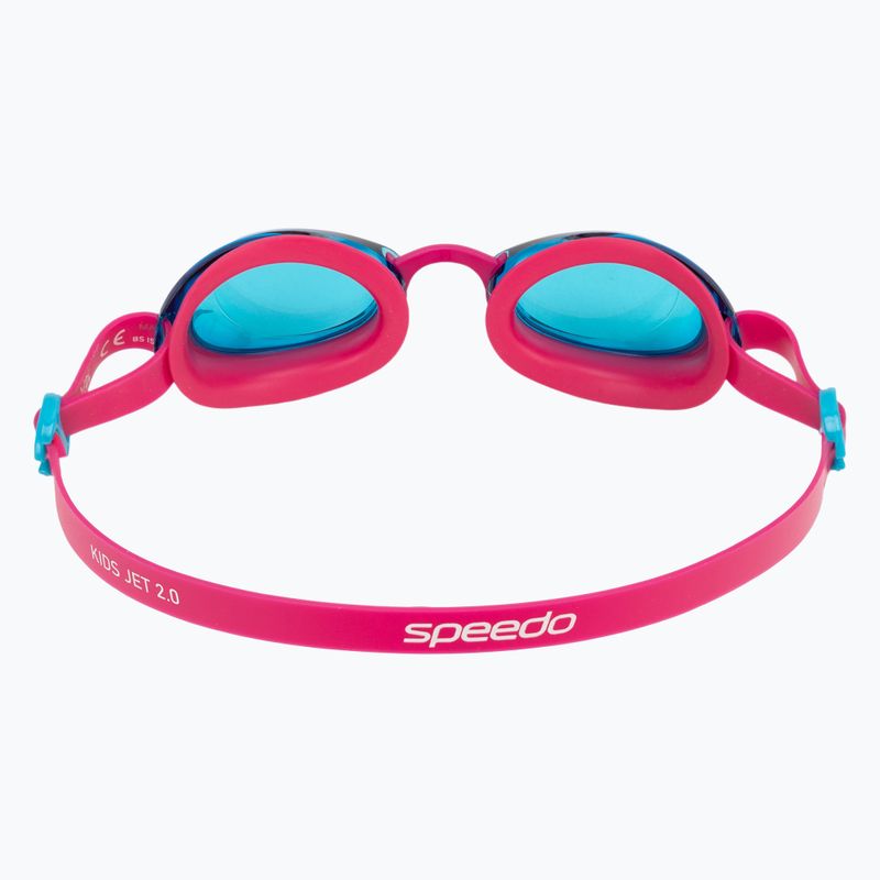 Speedo Kids Jet 2.0 electric pink/azure blue swimming goggles 4