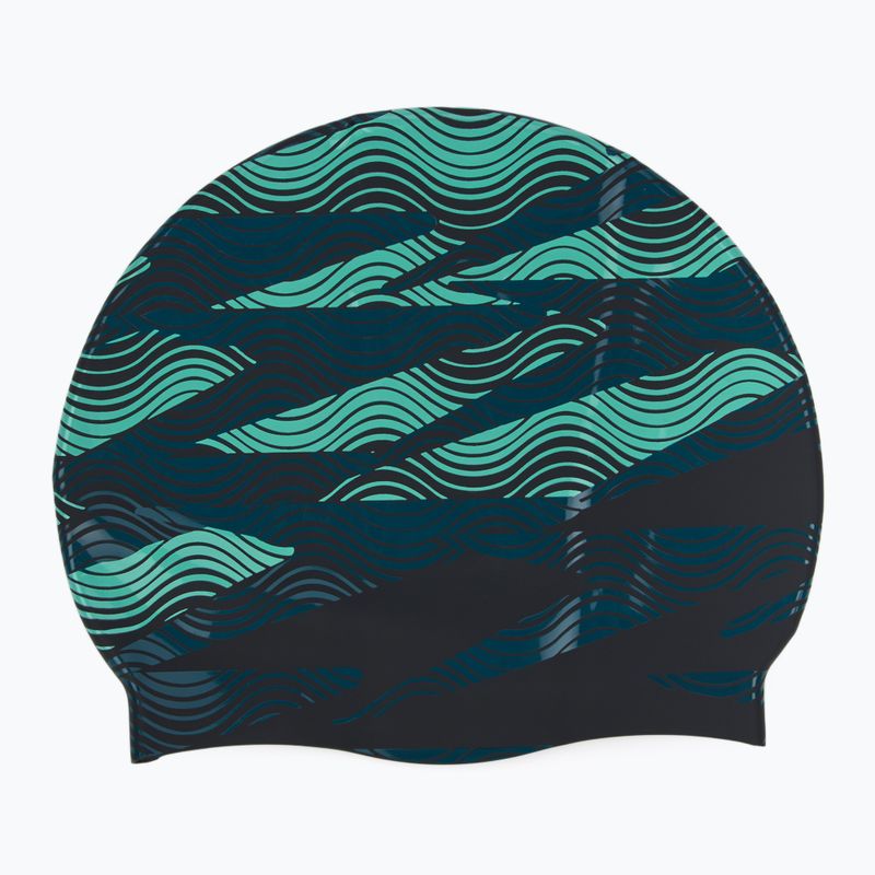 Speedo Printed Silicone swimming cap dark teal semi tide 2