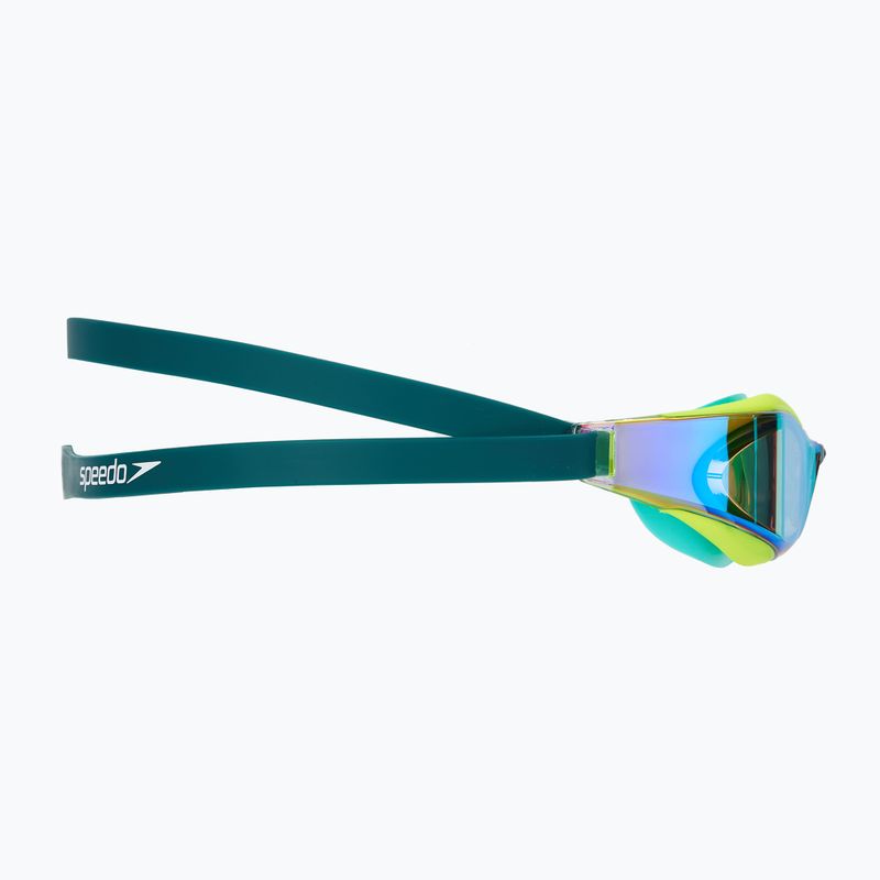 Swim goggles Speedo Fastskin Hyper Elite Mirror hyper yellow/steel/emerald mirror 3
