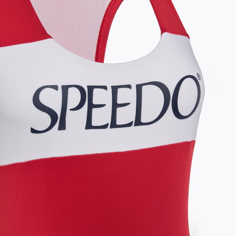 Speedo Colourblock Racerback women's one-piece swimsuit high risk red 3