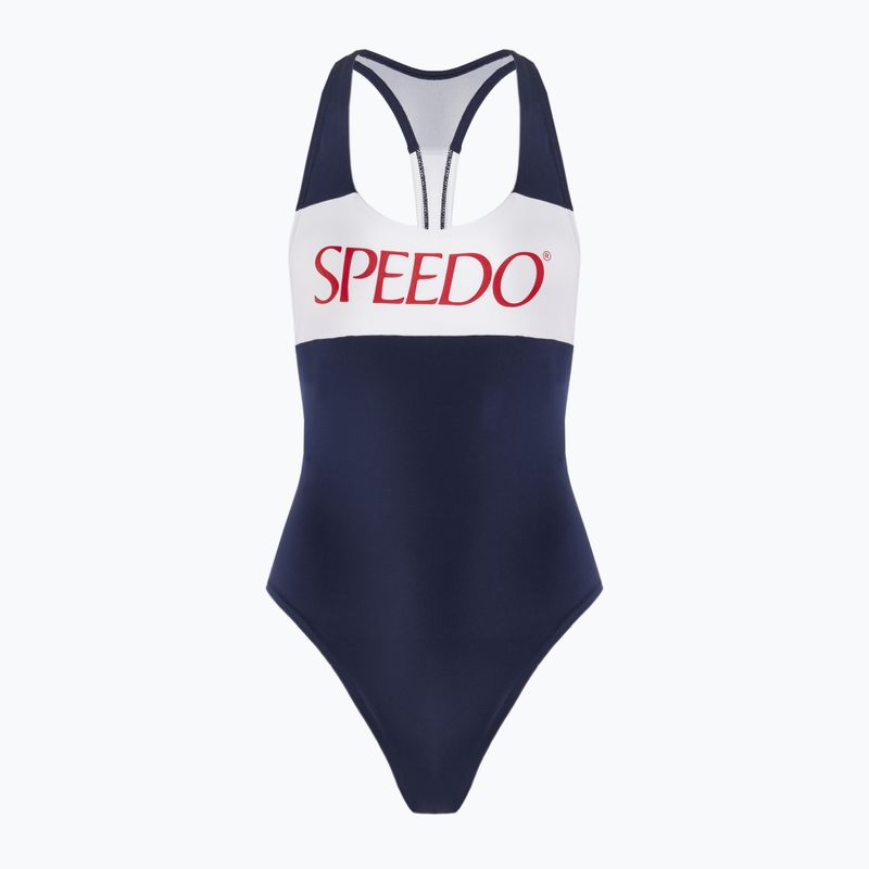 Speedo Colourblock Racerback women's one-piece swimsuit peacoat