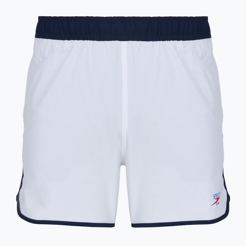 Men's Speedo Jetstream Retro Logo Volley 16" white swim shorts