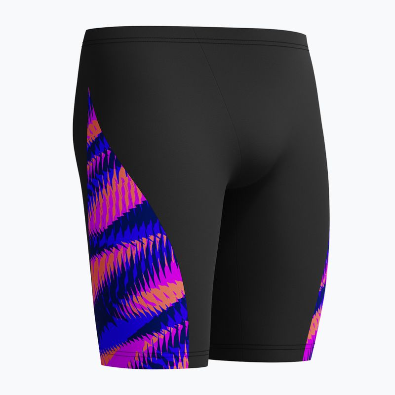 Speedo Men's Allover Digital V-Cut Swim Jammer razor sharp/diva 2