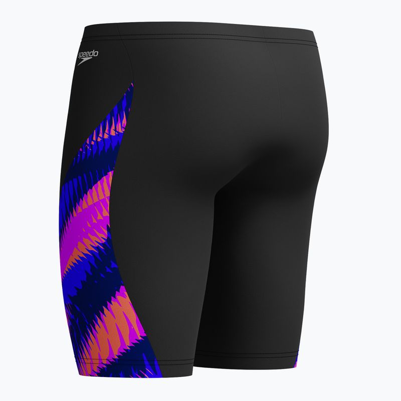 Speedo Men's Allover Digital V-Cut Swim Jammer razor sharp/diva 3