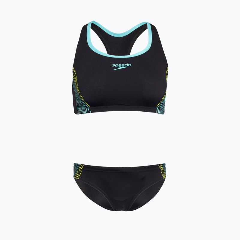 Speedo Placement hyper yellow women's two-piece swimsuit