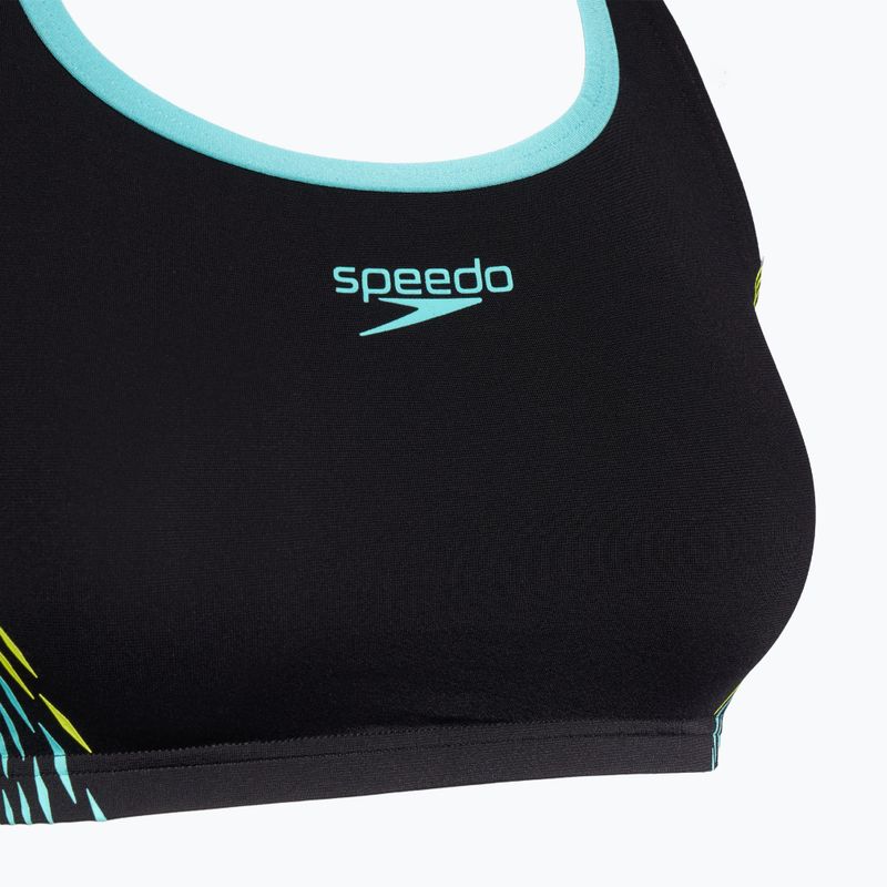 Speedo Placement hyper yellow women's two-piece swimsuit 3