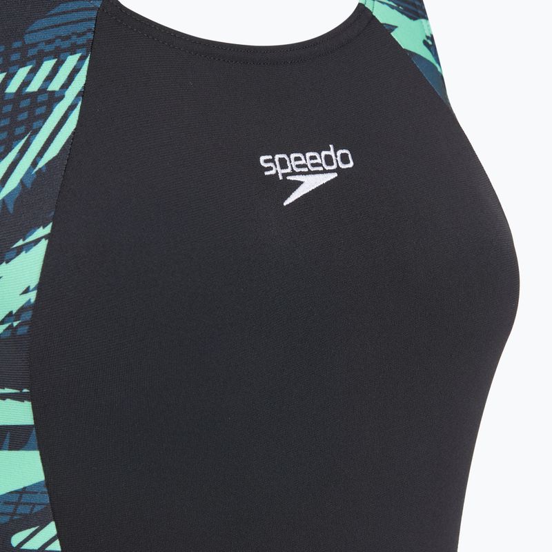 Ladies' one-piece swimsuit Speedo HyperBoom Splice Legsuit dark teal 3