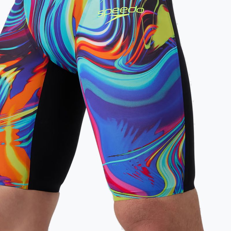 Men's swim jammers Speedo Fastskin LZR Pure Valor 2.0 Jammer molten black/molten blur 5