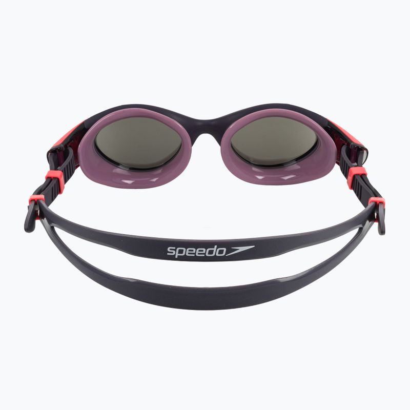 Women's swim goggles Speedo Biofuse 2.0 Mirror vintage fog / steel / silver mirror 4