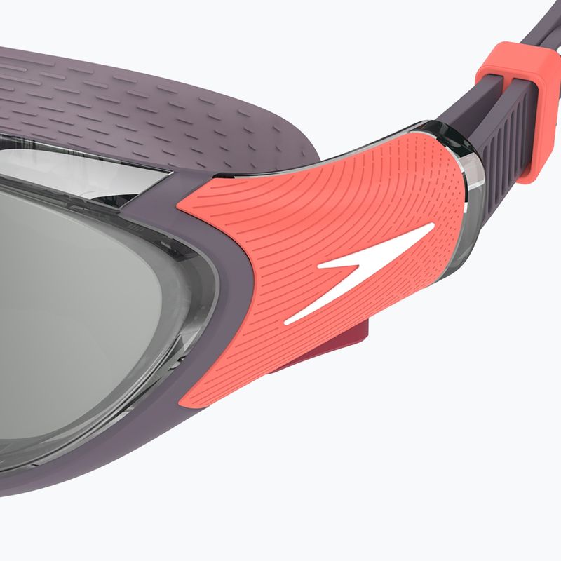 Women's swim goggles Speedo Biofuse 2.0 Mirror vintage fog / steel / silver mirror 5