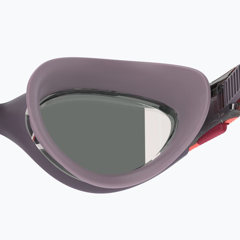 Women's swim goggles Speedo Biofuse 2.0 Mirror vintage fog / steel / silver mirror 6