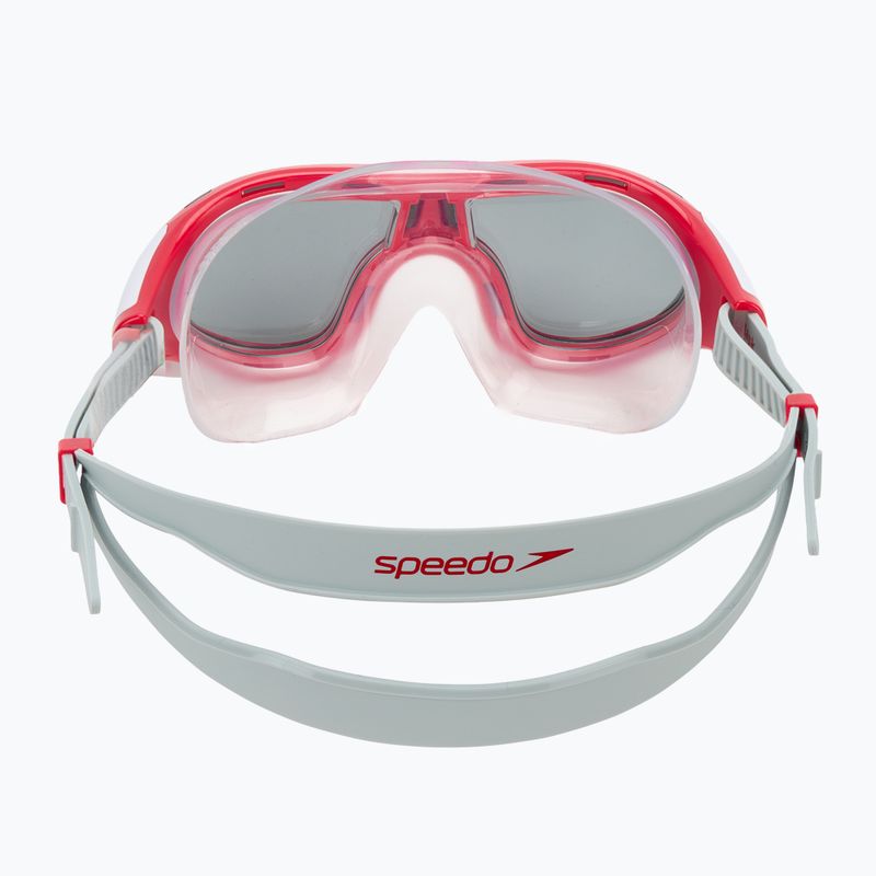 Children's swim mask Speedo Biofuse 2.0 high risk red / smoke 4