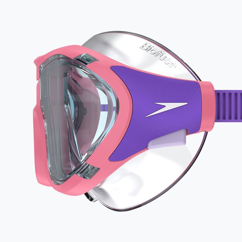Children's swim mask Speedo Biofuse 2.0 pink lemonade / steel 4