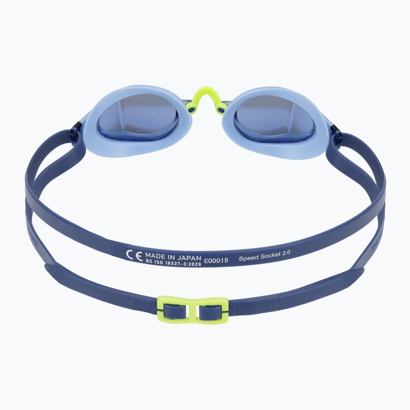 Swim goggles Speedo Fastskin Speedsocket 2 Mirror sugar blue / celeste / iris mirror 4